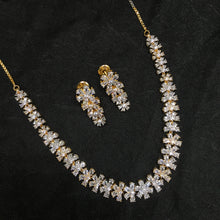 Round Neck Zircon/AD Necklace Set 6029-08 - Dazzles Jewellery
