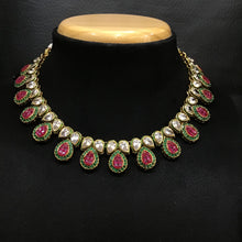 Polki Necklace Set 1509-21 - Dazzles Jewellery