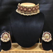Gold Look Choker Set 1520-21 - Dazzles Jewellery