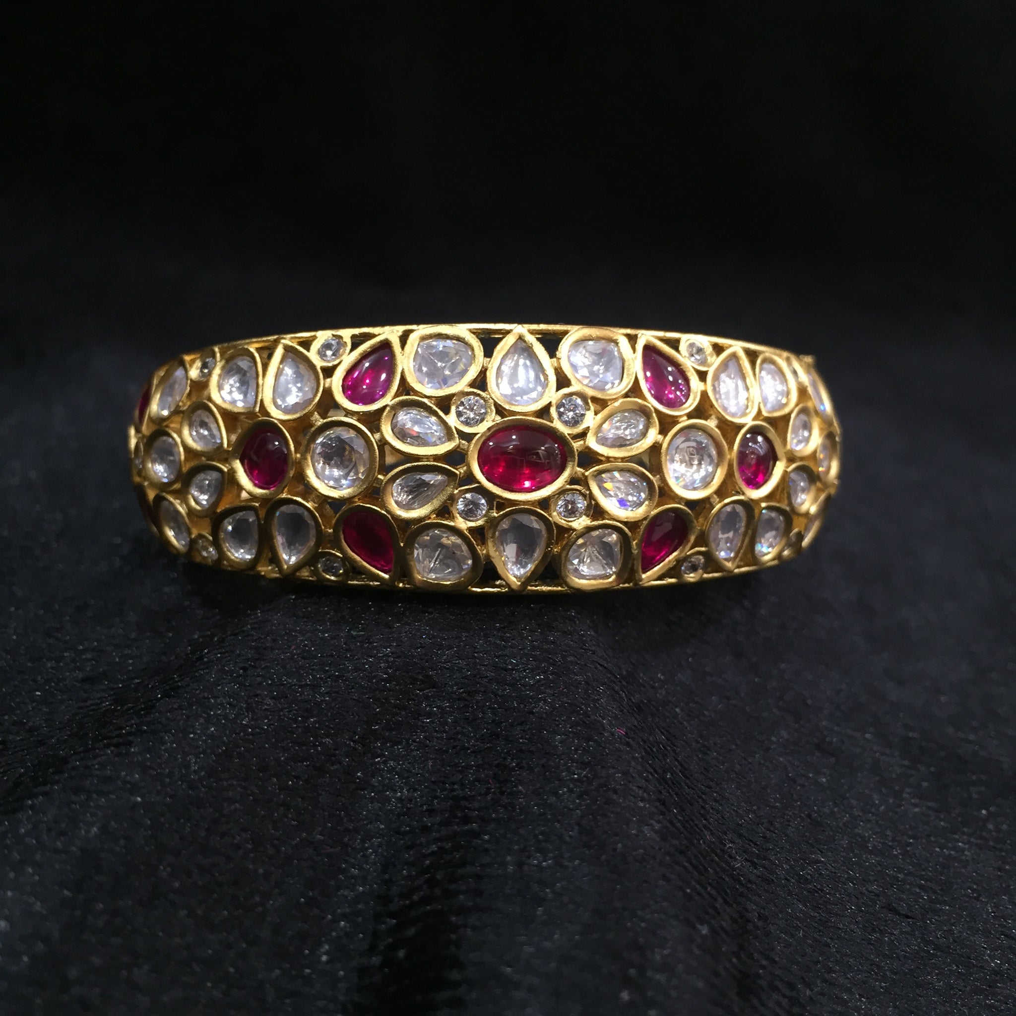 Kundan Bracelet 4082-69 - Dazzles Jewellery