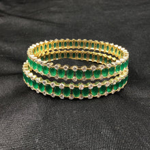 Green Bangles/ kada11111-7033 - Dazzles Jewellery