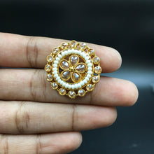 Choker Gold Look Necklace Set 4666-33 - Dazzles Jewellery