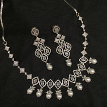 Round Neck Zircon/AD Necklace Set 5927-69 - Dazzles Jewellery