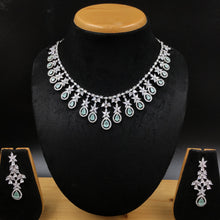 Round Neck Zircon/AD Necklace Set 5932-69 - Dazzles Jewellery