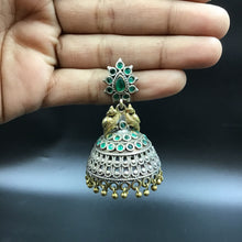 Green Oxidized Earring - Dazzles Jewellery