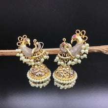 Antique Gold  Jhumki 5594-9659 - Dazzles Jewellery
