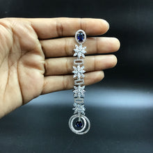 Danglers Zircon/AD Earring 7387-34 - Dazzles Jewellery