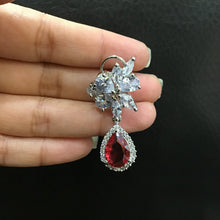 Zircon/AD Earring 1103-69 - Dazzles Jewellery