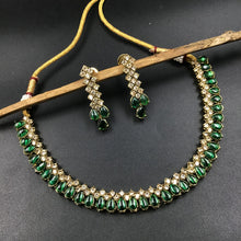 Round Neck Antique Necklace Set 4647-33 - Dazzles Jewellery