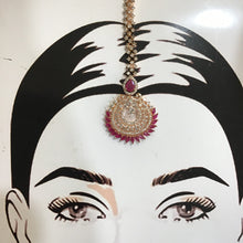 Zircon/AD Maang Tikka 1356-69 - Dazzles Jewellery