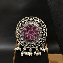 Oxidized Earring 1205-69 - Dazzles Jewellery
