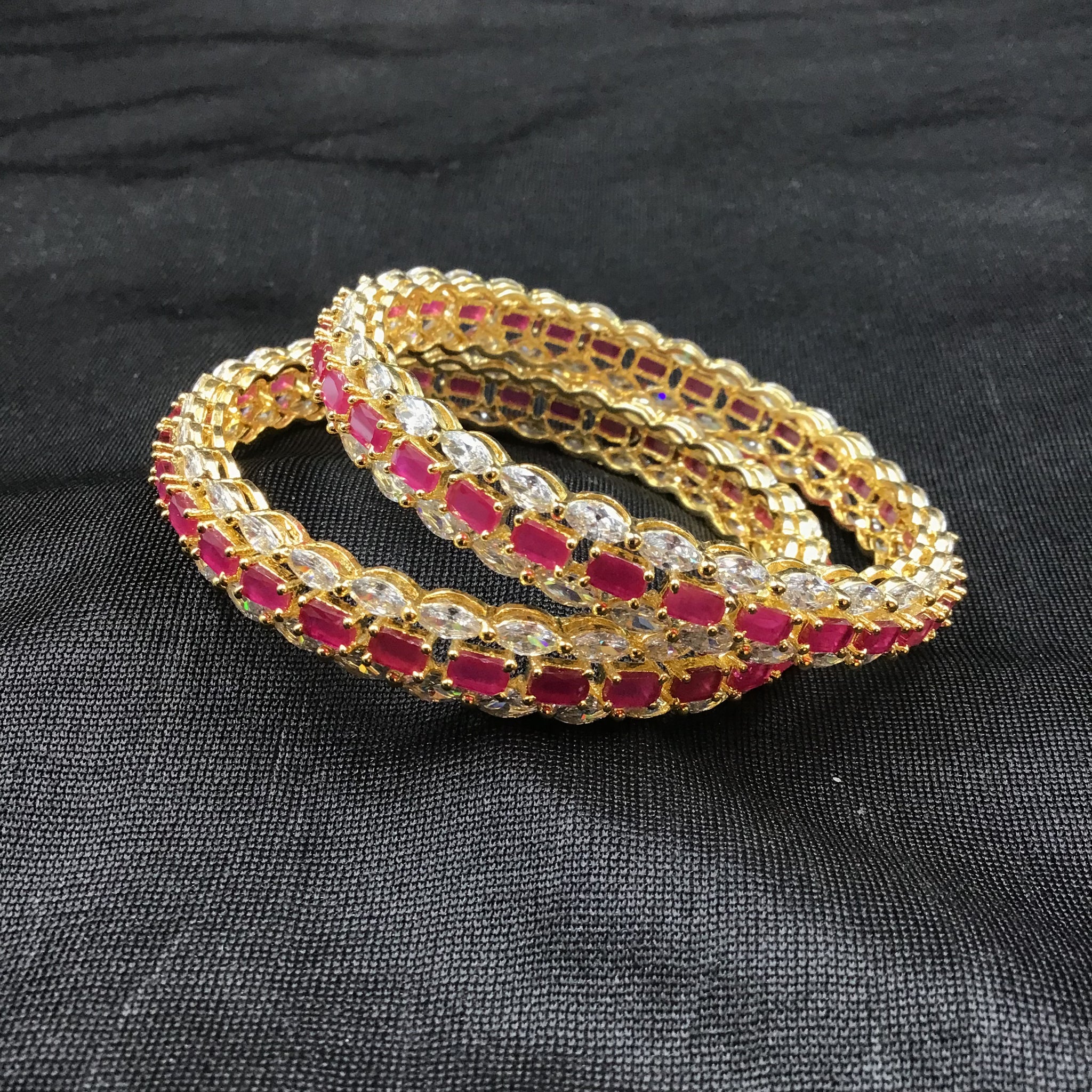 Ruby Bangles/   Kada 11119-7053 - Dazzles Jewellery
