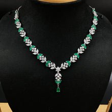Round Neck Zircon/AD Necklace Set 3154-11 - Dazzles Jewellery
