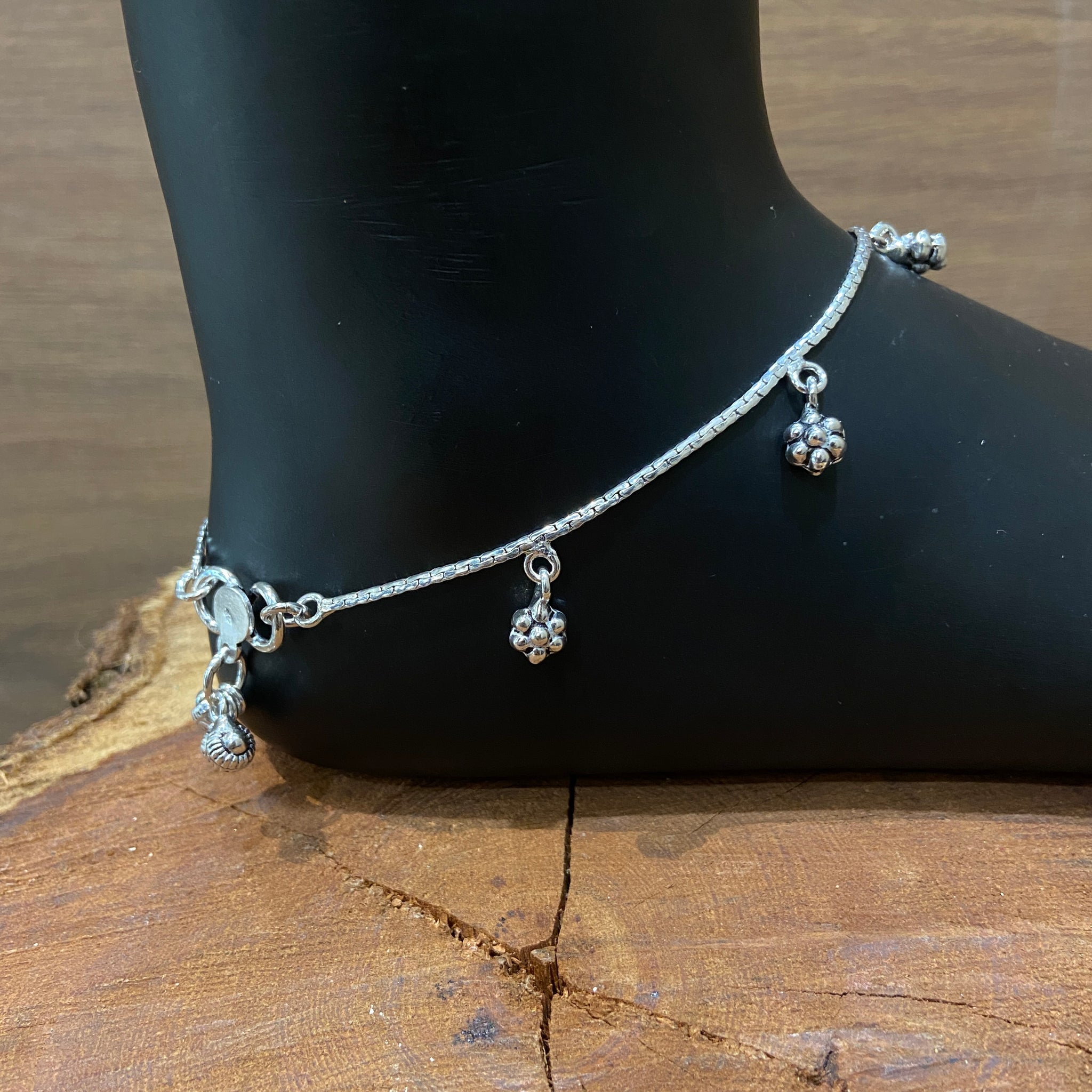 Silver Anklet 1692-75 - Dazzles Jewellery