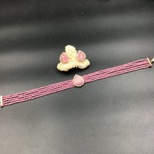 Zircon/AD Choker Set 7177-33 - Dazzles Jewellery