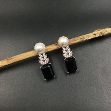 Rose Gold Polish Zircon/AD Earring 6713-69 - Dazzles Jewellery
