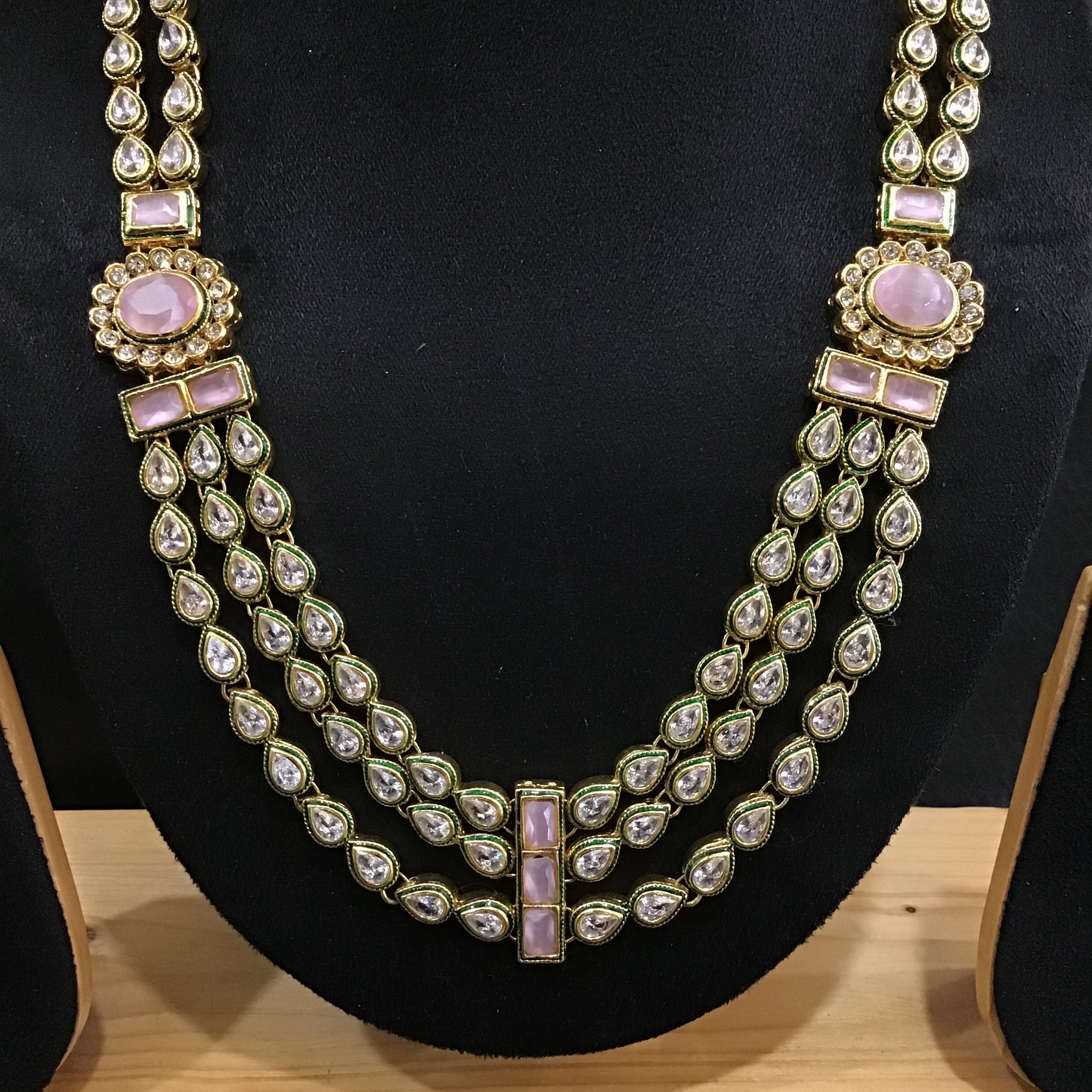 Polki Necklace Set 1506-21 - Dazzles Jewellery