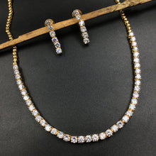 Zircon/AD Necklace Set 16915-4063