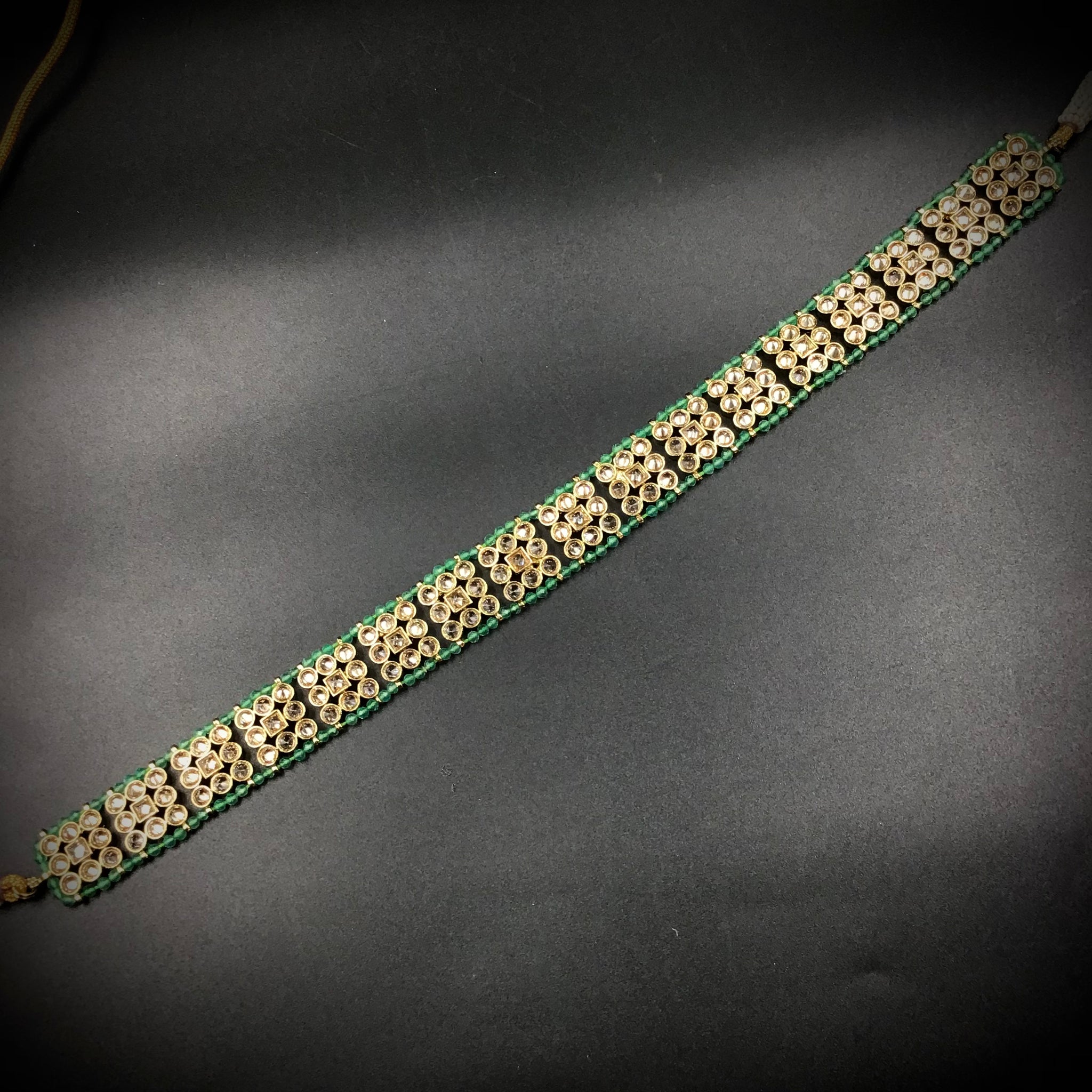 Green Antique Necklace Set - Dazzles Jewellery