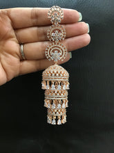 Zircon/AD Earring 1093-69 - Dazzles Jewellery