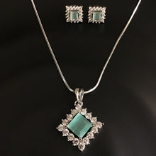 Zircon/AD Pendant Set 1167-69 - Dazzles Jewellery