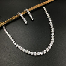 Round Neck Zircon/AD Necklace Set 3167-11 - Dazzles Jewellery