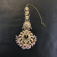 Kundan Pink Maang Tikka 19914-7098 - Dazzles Jewellery