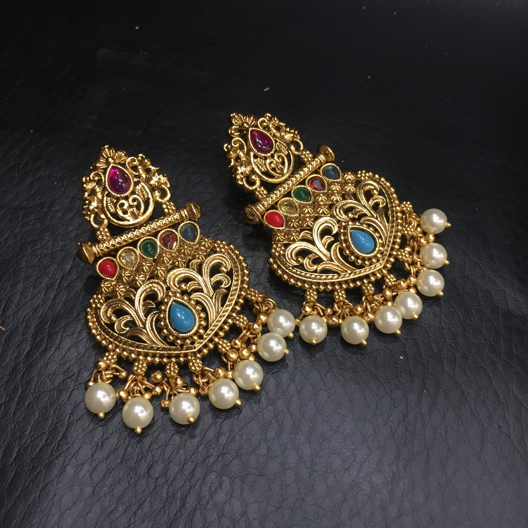 Multi Gold Look Earring - Dazzles Jewellery