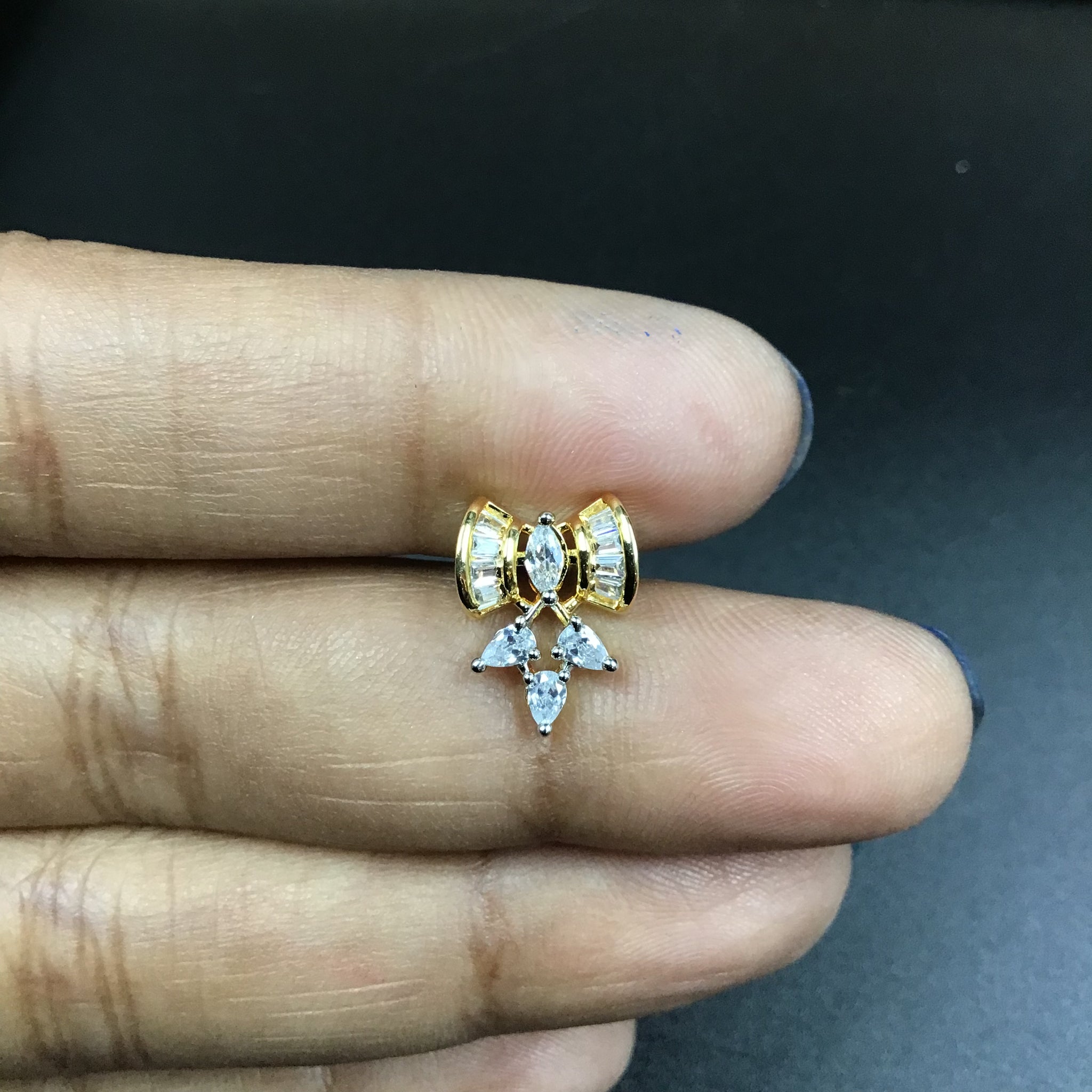 Zircon/AD Mangalsutra Set 3331-08 - Dazzles Jewellery