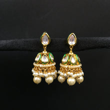 Jhumki Kundan Earring 3977-28 - Dazzles Jewellery