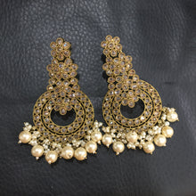 Chandbali Antique Earring 3969-28 - Dazzles Jewellery