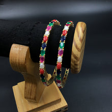 Jadau Bangles 5607-65 - Dazzles Jewellery