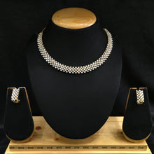 Round Neck Zircon/AD Necklace Set 6207-08 - Dazzles Jewellery