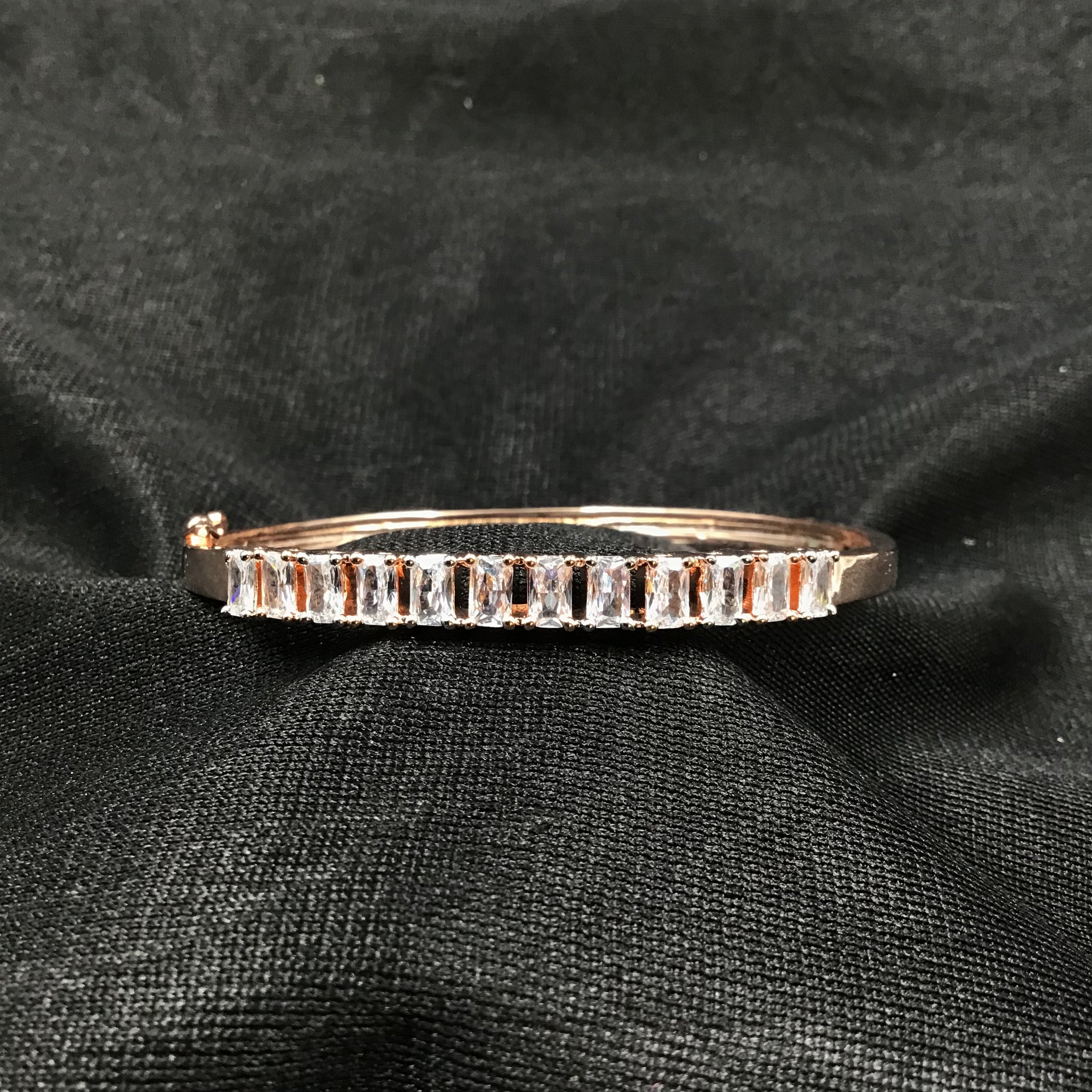 Openable Zircon/AD Bracelet 3224-11 - Dazzles Jewellery
