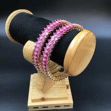 Pack of 2 Zircon/AD Bangles 3403-08 - Dazzles Jewellery