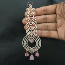Round Neck Zircon/AD Necklace Set 5586-69 - Dazzles Jewellery