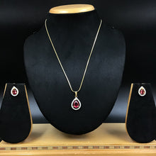 Light Zircon/AD Pendant Set 3446-68 - Dazzles Jewellery