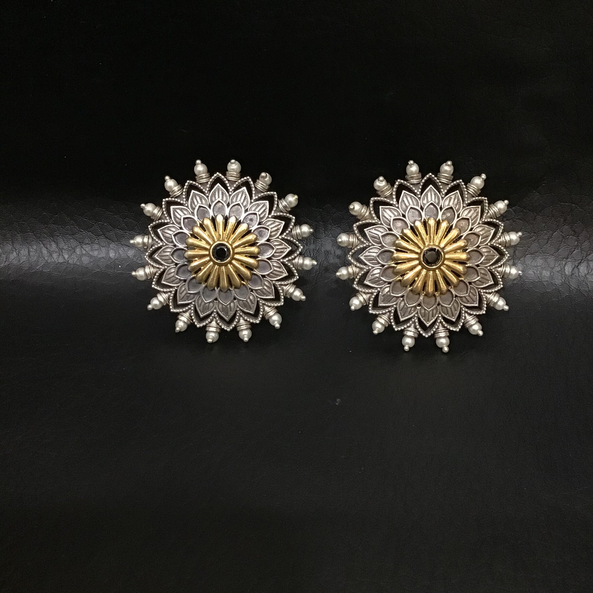 Oxidized Earring 1218-69 - Dazzles Jewellery