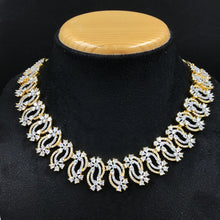 Gold Zircon/AD Necklace Set - Dazzles Jewellery