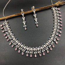 Round Neck Zircon/AD Necklace Set 7327-68 - Dazzles Jewellery