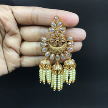 Champagne Gold Look Chandbali 8644-2646 - Dazzles Jewellery