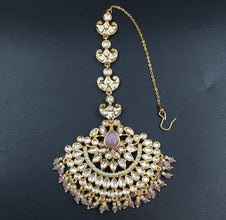 Kundan Maang Tikka 3833-28 - Dazzles Jewellery