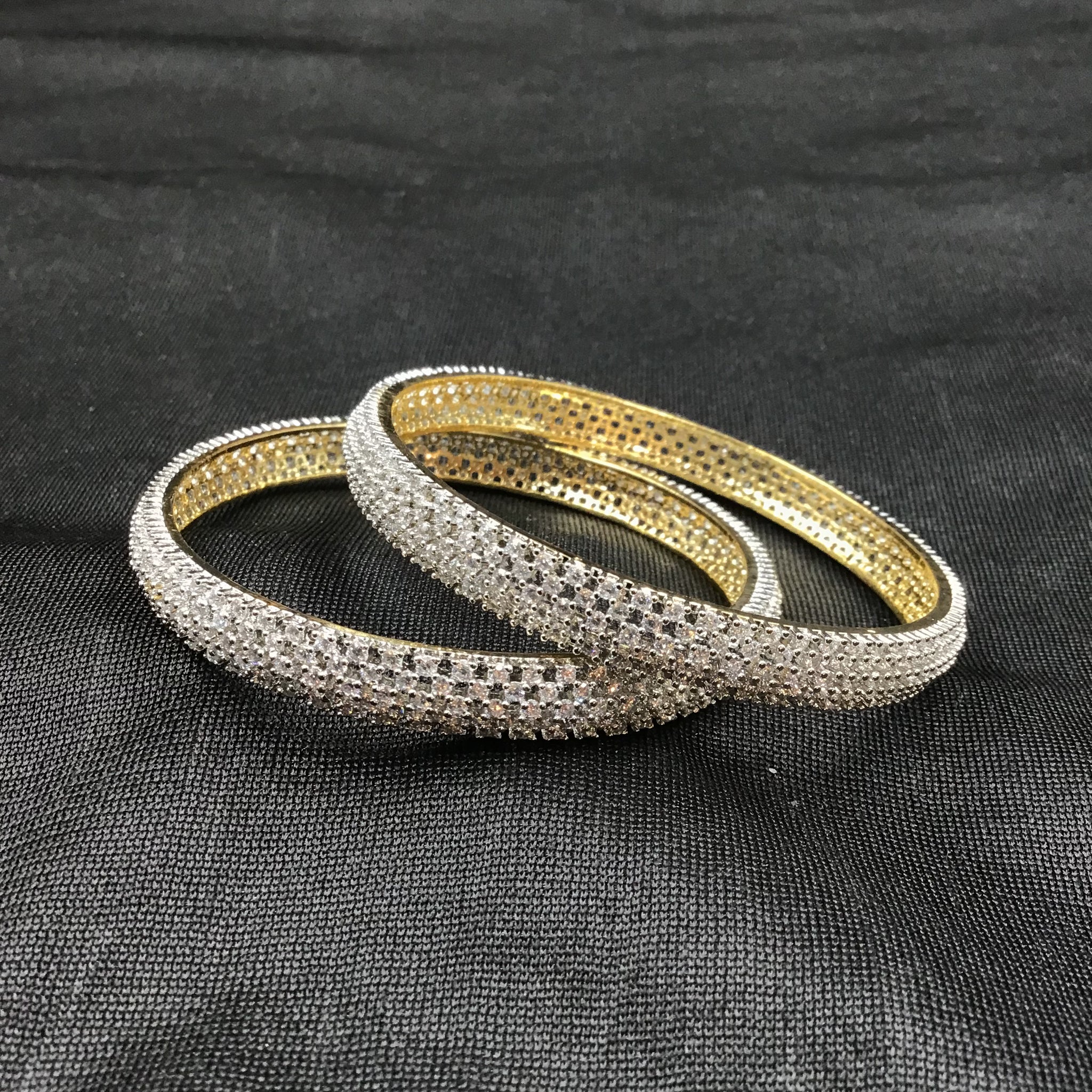 Zircon/AD Bangles/Kada 7350-68 - Dazzles Jewellery