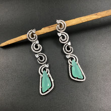 Mint Green Zircon/AD Earring - Dazzles Jewellery