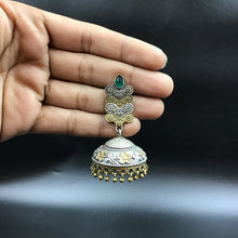 Green Oxidized Earring - Dazzles Jewellery
